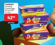 Cadbury Caramel Creme Eggs (All Variants)-5 x 40g Per Box
