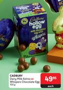 Cadbury Dairy Milk Astros Or Whispers Chocolate Egg-100's Each