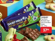 Cadbury Top Deck Bunnies & Hot Cross Bun Slabs-150-170g Each