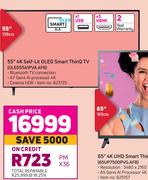 LG 55" 4K Self Lit OLED Smart ThinQ TV OLED55A1PVA.AFB