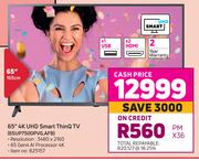 LG 65" 4K UHD Smart ThinQ TV 65UP7500PVG.AFB