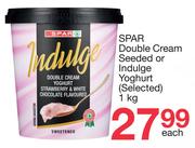 Spar Double Cream Seeded Or Indulge Yoghurt (Selected)-1Kg