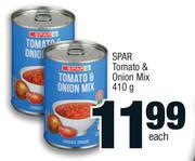 Spar Tomato & Onion Mix-410g Each