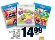 Mr Sweet Sweets, Gums Or Jellies (Selected)-100g/125g Each