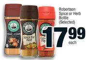 Robertson Spice Or Herb Bottle (Selected)-Each