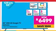 TCL 139cm (55") UHD 4K Google TV 55P635