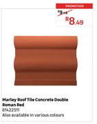 Marley Roof Tile Concrete Double Roman Red 8122511