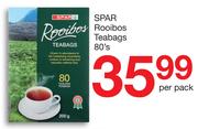 Spar Rooibos Teabags-80's Per Pack