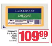 Lancewood Pre Packed Cheese Assorted-600g