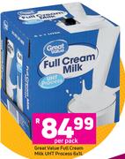 Great Value Full Cream Milk UHT Process 6x1L- Per Pack