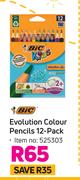 Bic Evolution Colour Pencils 12 Pack