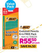 Bic Evolution Pencils 6+4 Free Pack-Per Pack