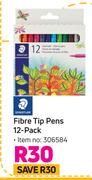 Staedtler Fibre Tip Pens 12 Pack