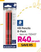 Staedtler HB Pencils 8 Pack-Per Pack