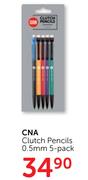 CNA Clutch Pencils 0.5mm 5-Pack