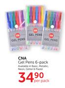 CNA Gel Pens 6-Pack-Per Pack