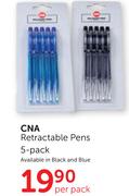 CNA Retractable Pens 5-Pack-Per Pack