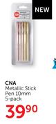 CNA Metallic Stick Pen 10mm 5-Pack