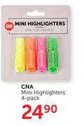 CNA Mini Highlighters 4-Pack