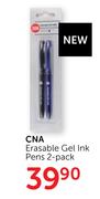 CNA Erasable Gel Ink Pens 2-Pack