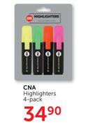 CNA Highlighters 4-Pack