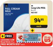 M Long Life Milk-6 x 1L
