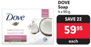 Dove Soap-4 x 90g
