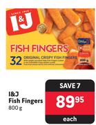 I & J Fish Fingers-800g Each