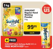 Sunlight Regular Hand Washing Powder-3Kg Each
