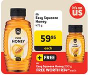 M Easy Squeeze Honey-475g Each