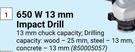 Ryobi 650W 13mm Impact Drill 850005057-Each