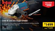 Ryobi 2300W 230mm Angle Grinder 728233