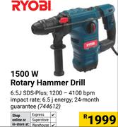 Ryobi 1500W Rotary Hammer Drill 744612