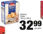 Bokomo Rusks-450g/500g Per Pack