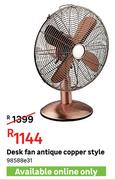 Desk Fan (Antique Copper Style) 98588e31