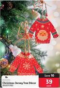 Excellent Houseware Christmas Jersey Tree Decor 850011785-Each