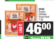   Spar Frozen Chicken Soup Pack-For 2 x 1kg