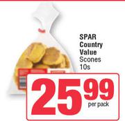   Spar Country Value Scones-10s Per Pack