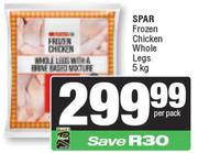   Spar Frozen Chicken Whole Legs-5kg Per Pack