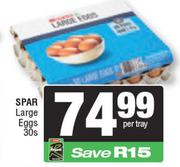   Spar Large Eggs-30s Per Tray