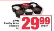   Spar Country Value Cupcakes-6s Per Pack