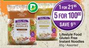 Lifestyle Food Gluten Free Instant Noodles Assorted-For 5 x 65g