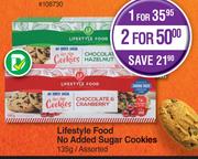 Lifestyle Food No Added Sugar Cookies Assorted-For 2 x 135g