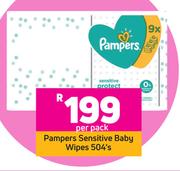 Pampers Sensitive Baby Wipes 504's-Per Pack