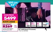 Hisense 43" (109cm) UHD Smart TV 43A6K