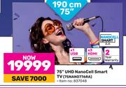 LG 75" (190cm) UHD Nano Cell Smart TV 75NANO776RA