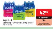 Aquelle Sparkling Flavoured Spring Water (All Variants)-6 x 500ml