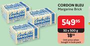 Cordon Bleu Margarine Brick-30 x 500g