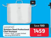 Legend Stainless Steel Professional Chef Stockpot-Each