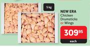 New Era Chicken Drumsticks Or Wings-5Kg Each